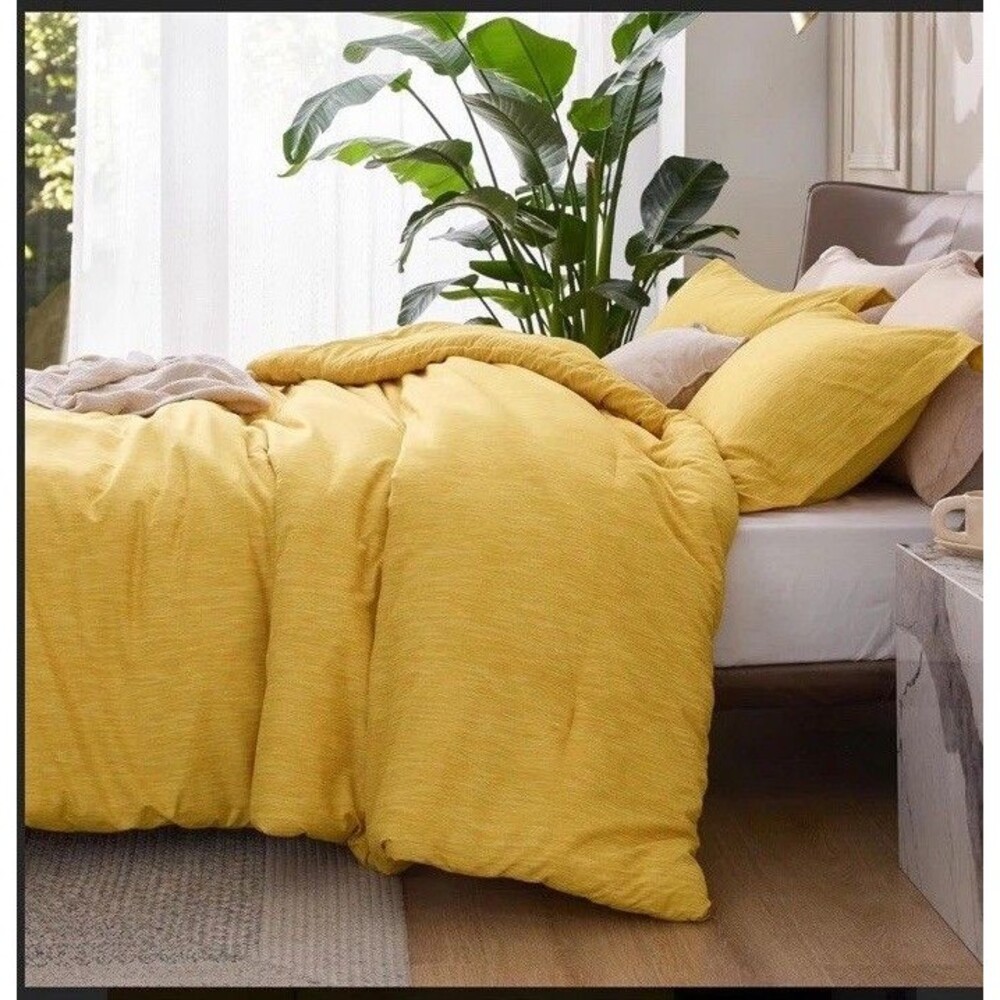 Bedsure Queen Comforter Set - Yellow Comforter Queen Size